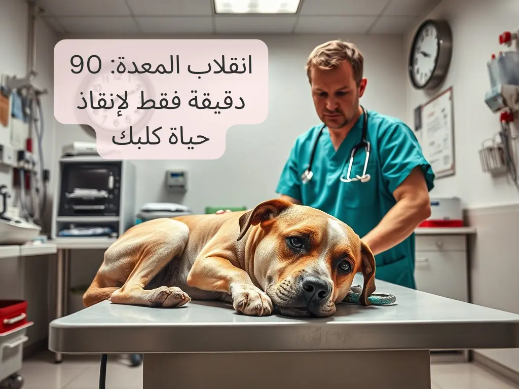 انقلاب المعدة 90 دقيقة فقط لإنقاذ حياة كلبك